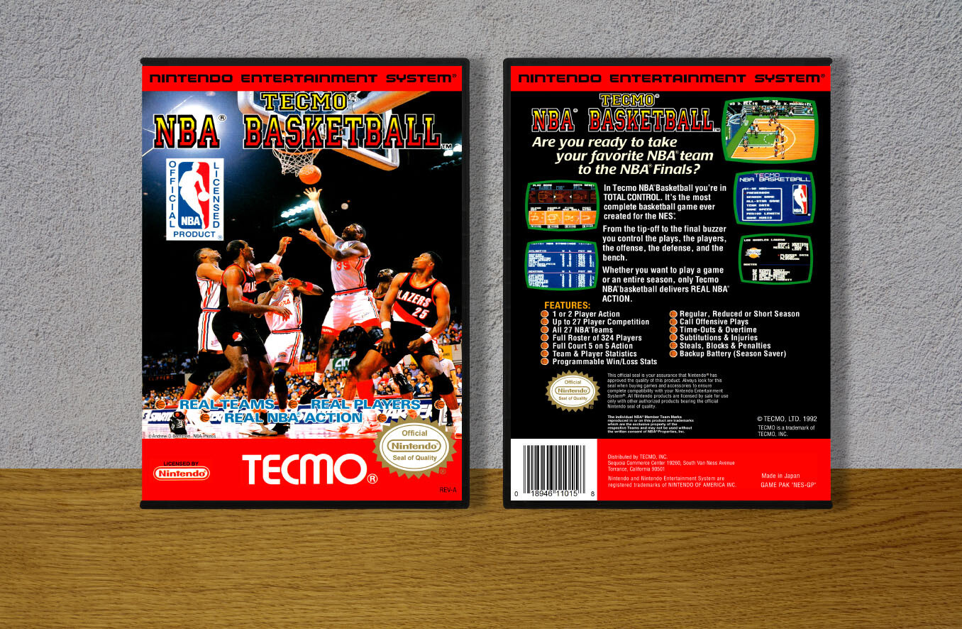 Tecmo NBA Basketball, Case Color: DARK GREY (OEM DS CASE COLOR)