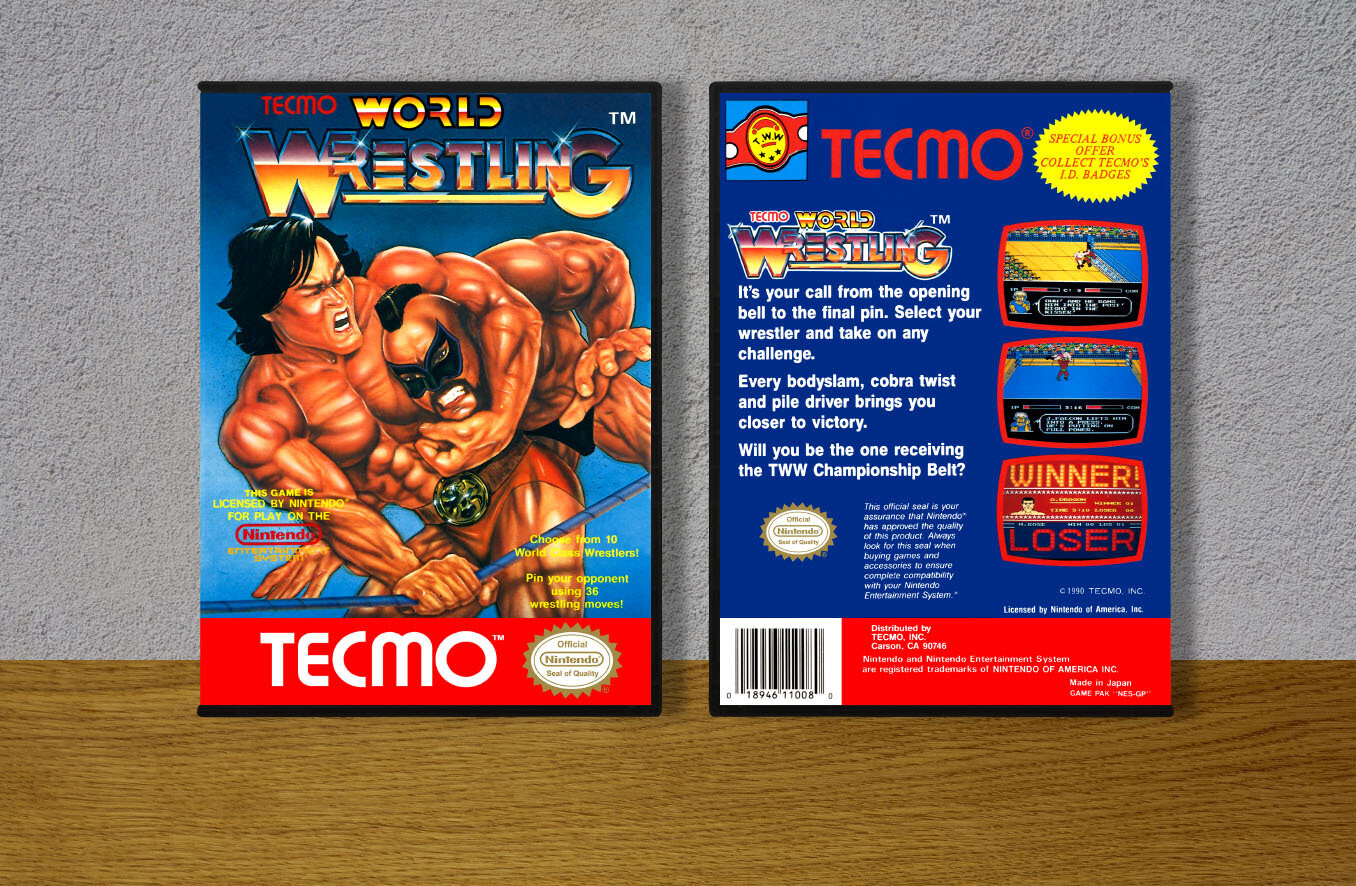 Tecmo World Wrestling, Case Color: DARK GREY (OEM DS CASE COLOR)