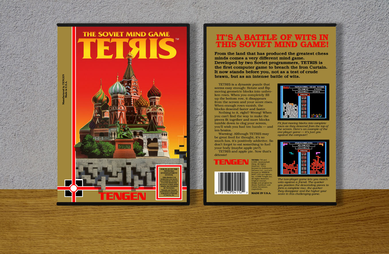 Tetris (Tengen), Case Color: DARK GREY (OEM DS CASE COLOR)