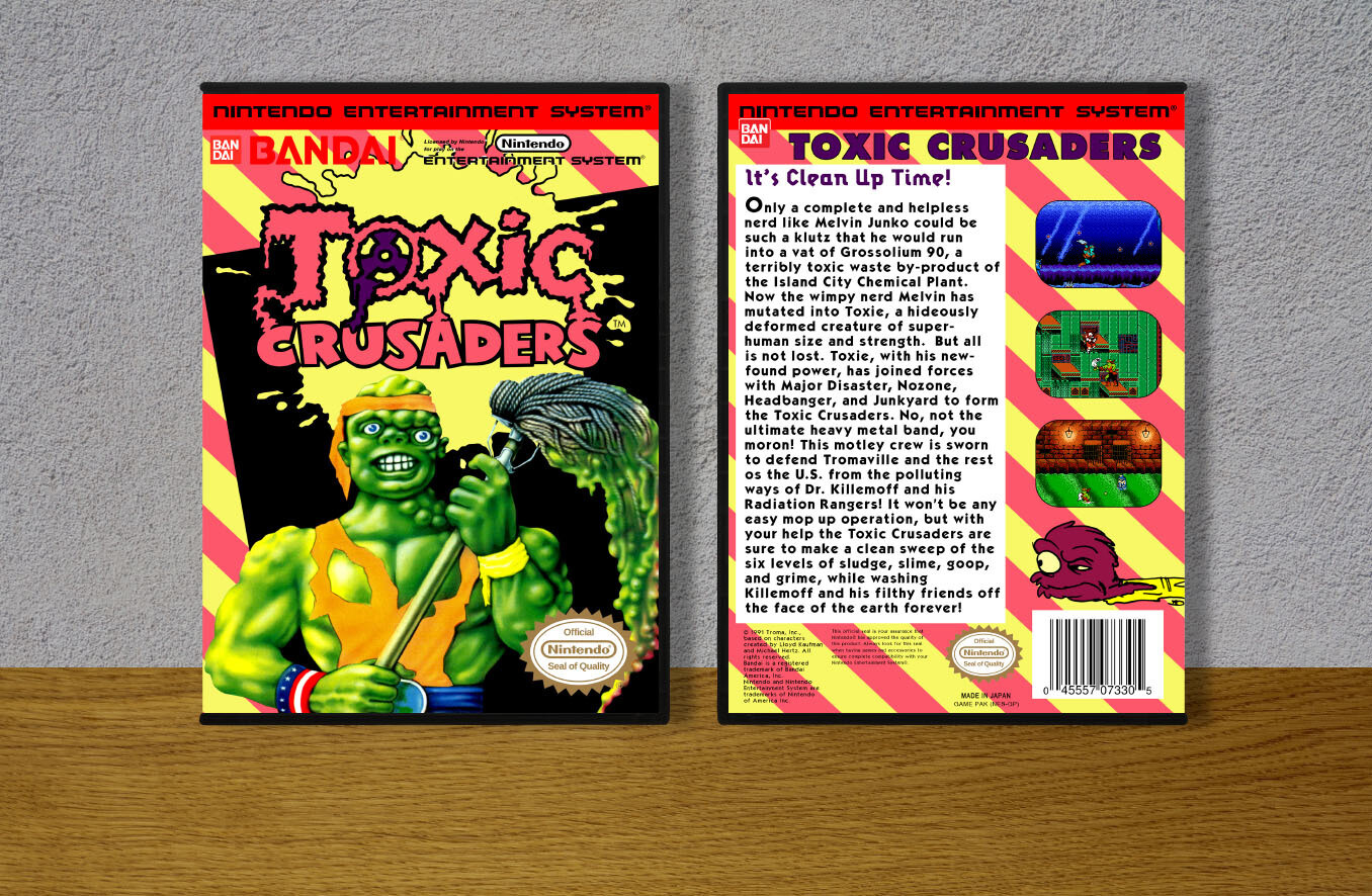 Toxic Crusaders, Case Color: DARK GREY (OEM DS CASE COLOR)