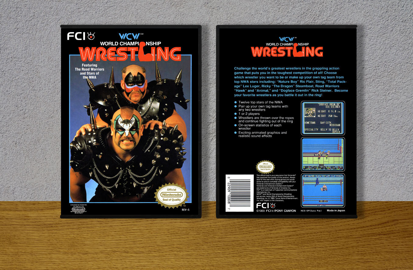 WCW World Championship Wrestling, Case Color: DARK GREY (OEM DS CASE COLOR)