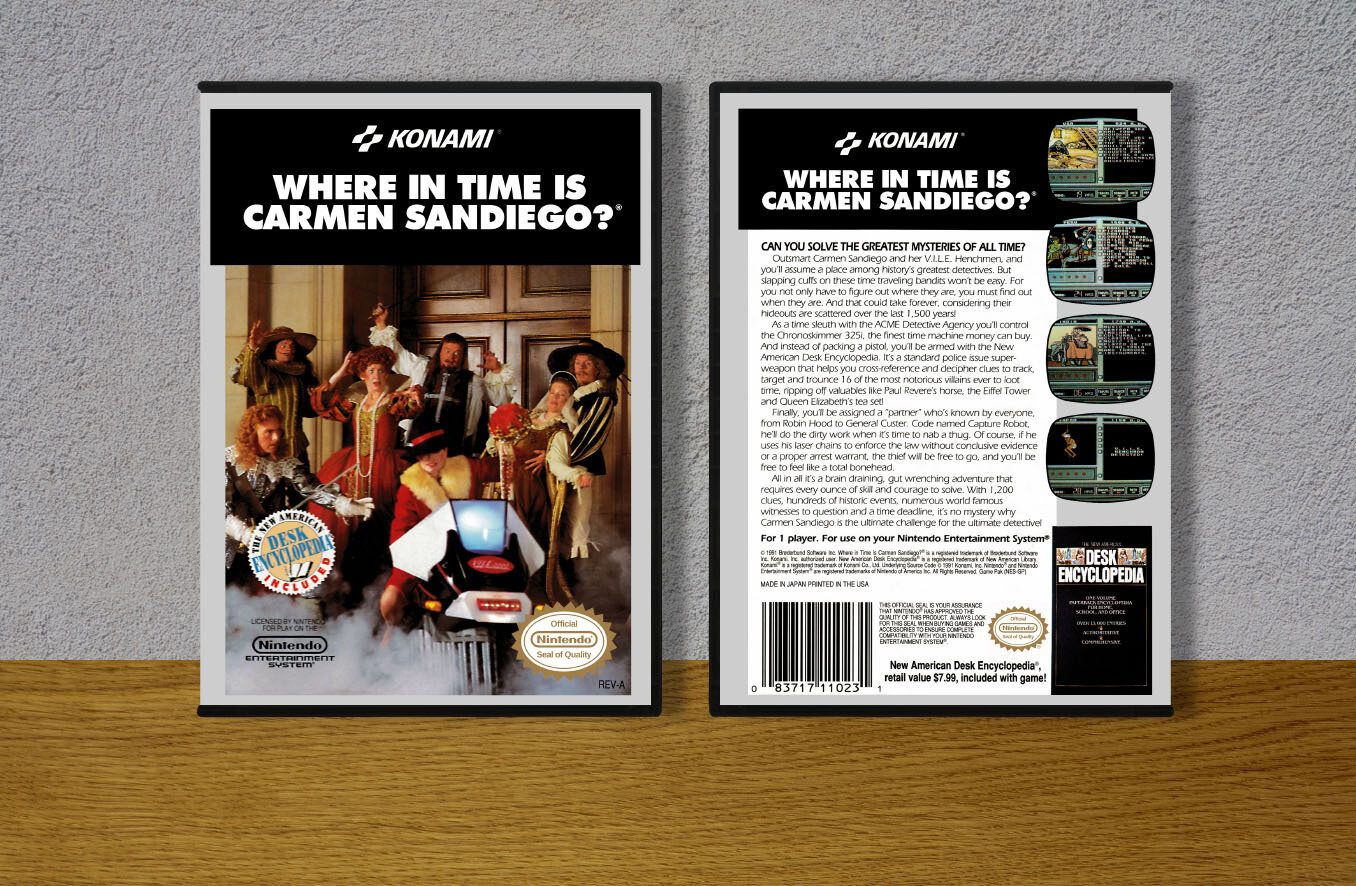 Where in Time is Carmen Sandiego?, Case Color: DARK GREY (OEM DS CASE COLOR)