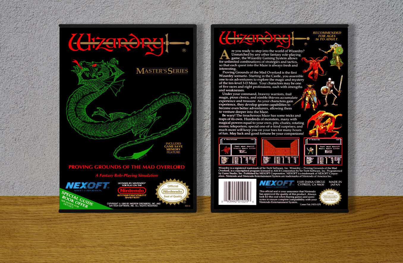 Wizardry: Proving Grounds of the Mad Overlord, Case Color: DARK GREY (OEM DS CASE COLOR)