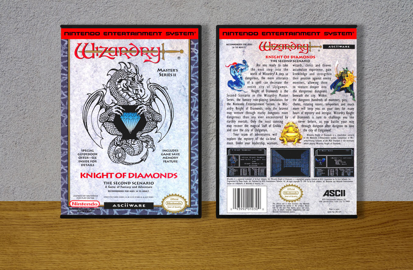 Wizardry: Knight of Diamonds, Case Color: DARK GREY (OEM DS CASE COLOR)