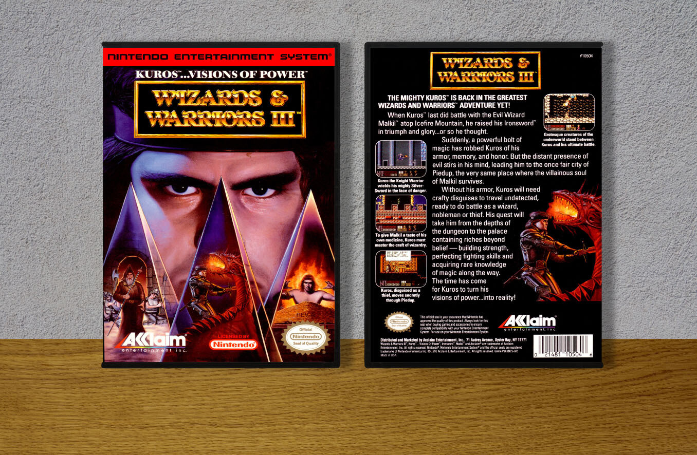 Wizards &amp; Warriors III, Case Color: DARK GREY (OEM DS CASE COLOR)