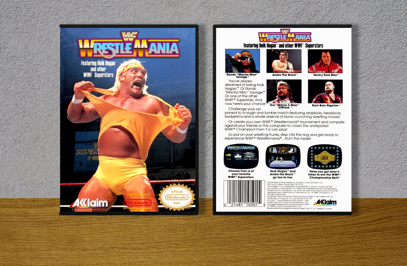 WWF Wrestlemania, Case Color: DARK GREY (OEM DS CASE COLOR)