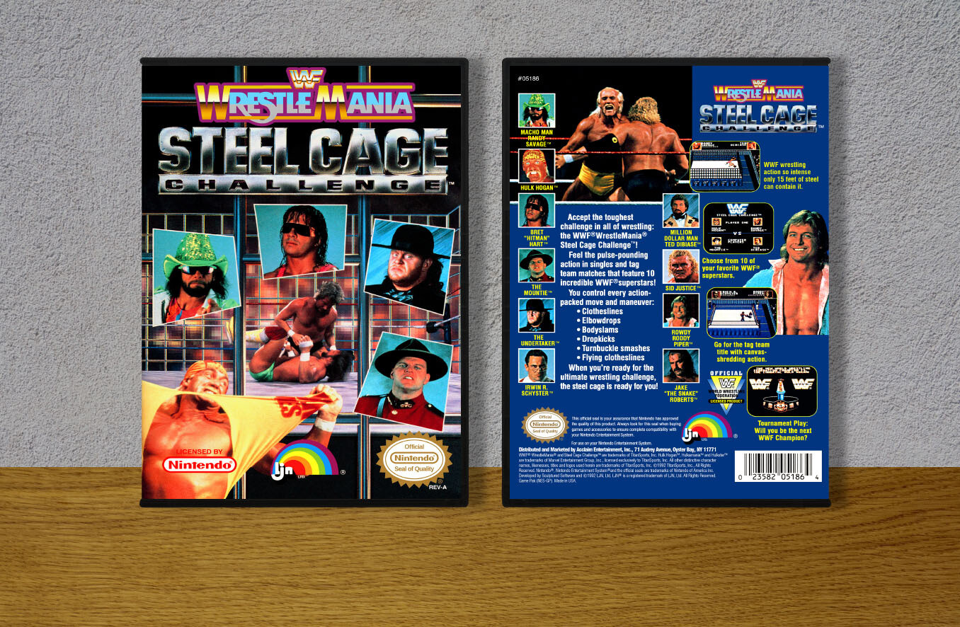 WWF Wrestlemania Steel Cage Challenge, Case Color: DARK GREY (OEM DS CASE COLOR)