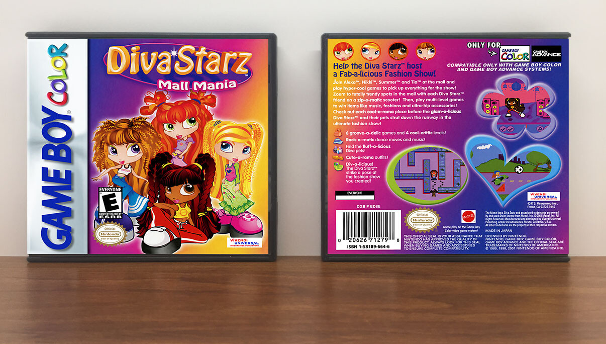 Diva Starz: Mall Mania, Artwork Spine Color: Chrome
