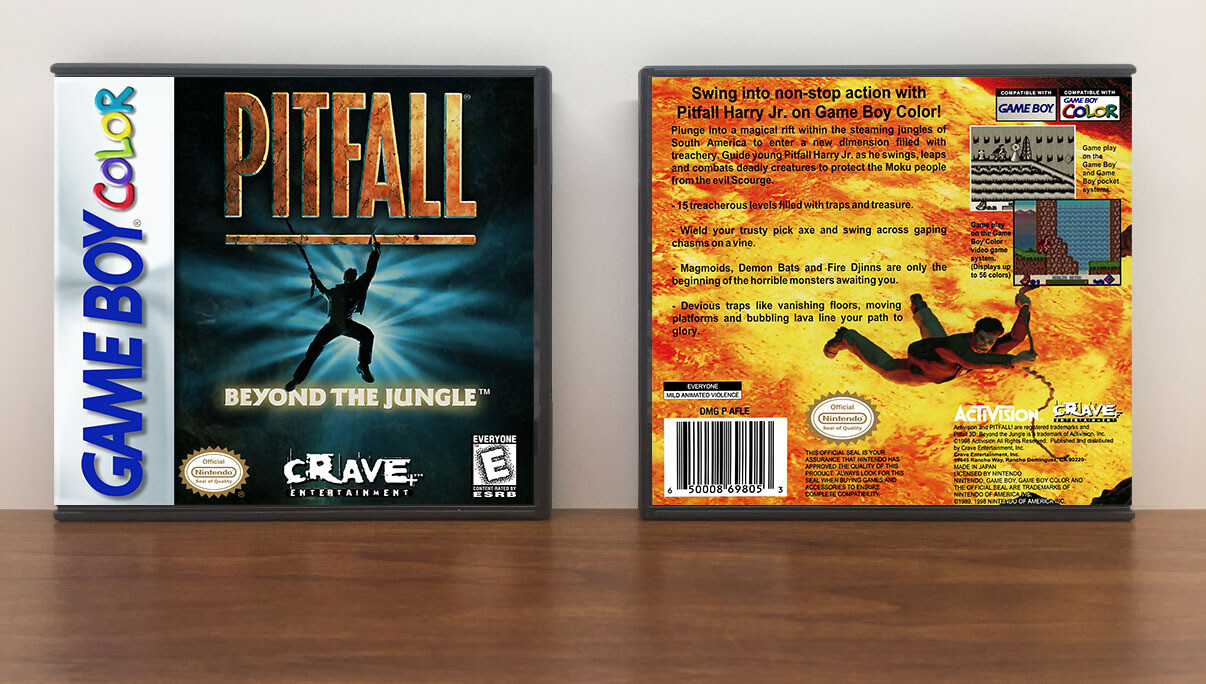 Pitfall: Beyond the Jungle, Artwork Spine Color: Chrome