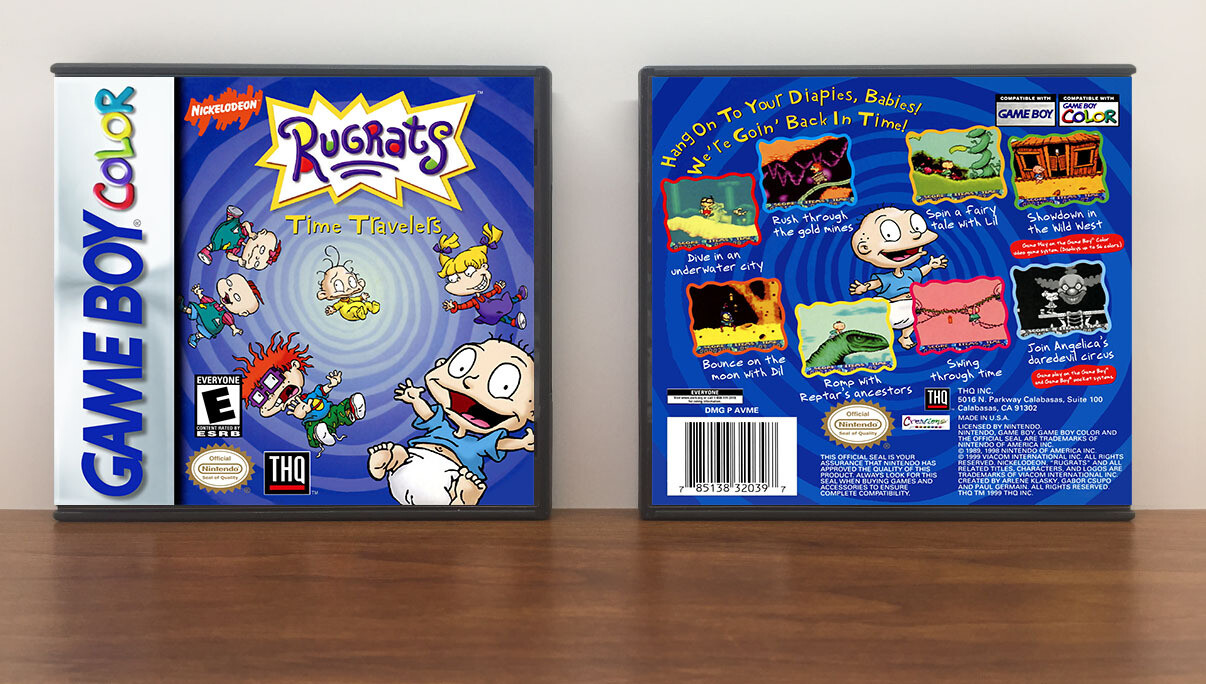 Rugrats: Time Travelers, Artwork Spine Color: Chrome