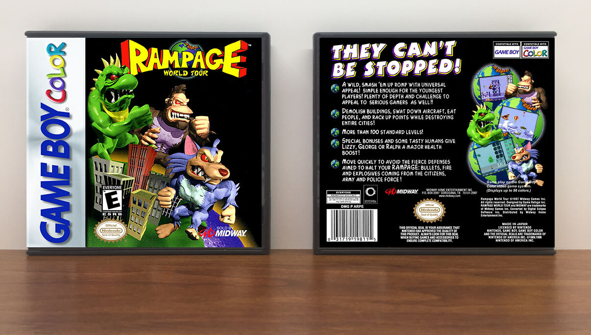 Rampage: World Tour, Artwork Spine Color: Chrome