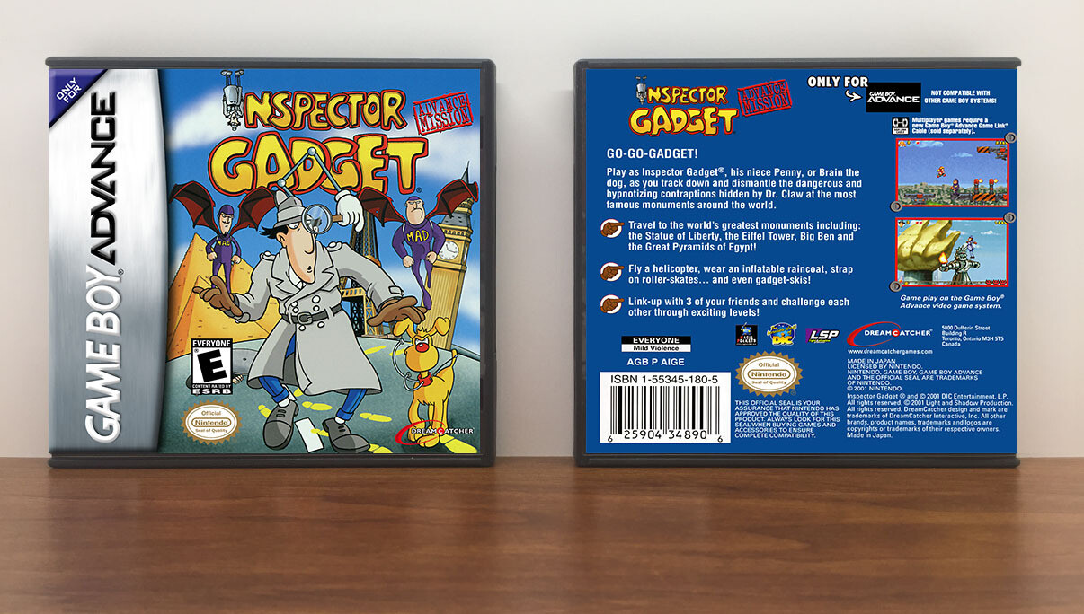 Inspector Gadget: Advance Mission, Artwork Spine Color: Chrome