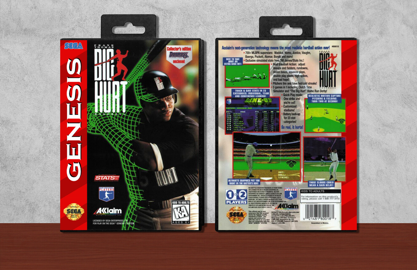 Frank Thomas Big Hurt Baseball, Case Color: Black