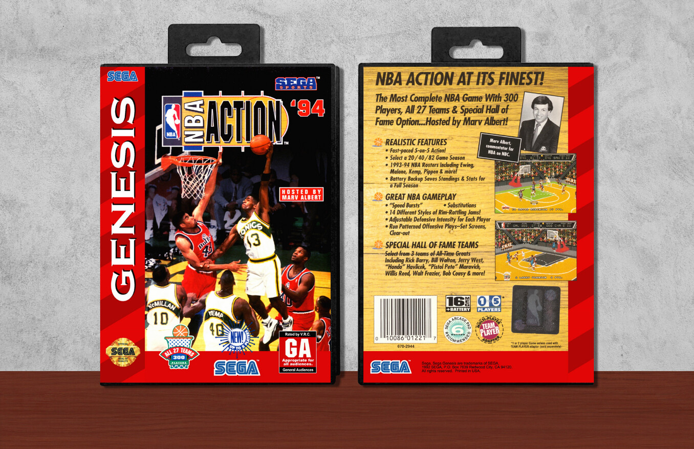 NBA Action &#39;94, Case Color: Black