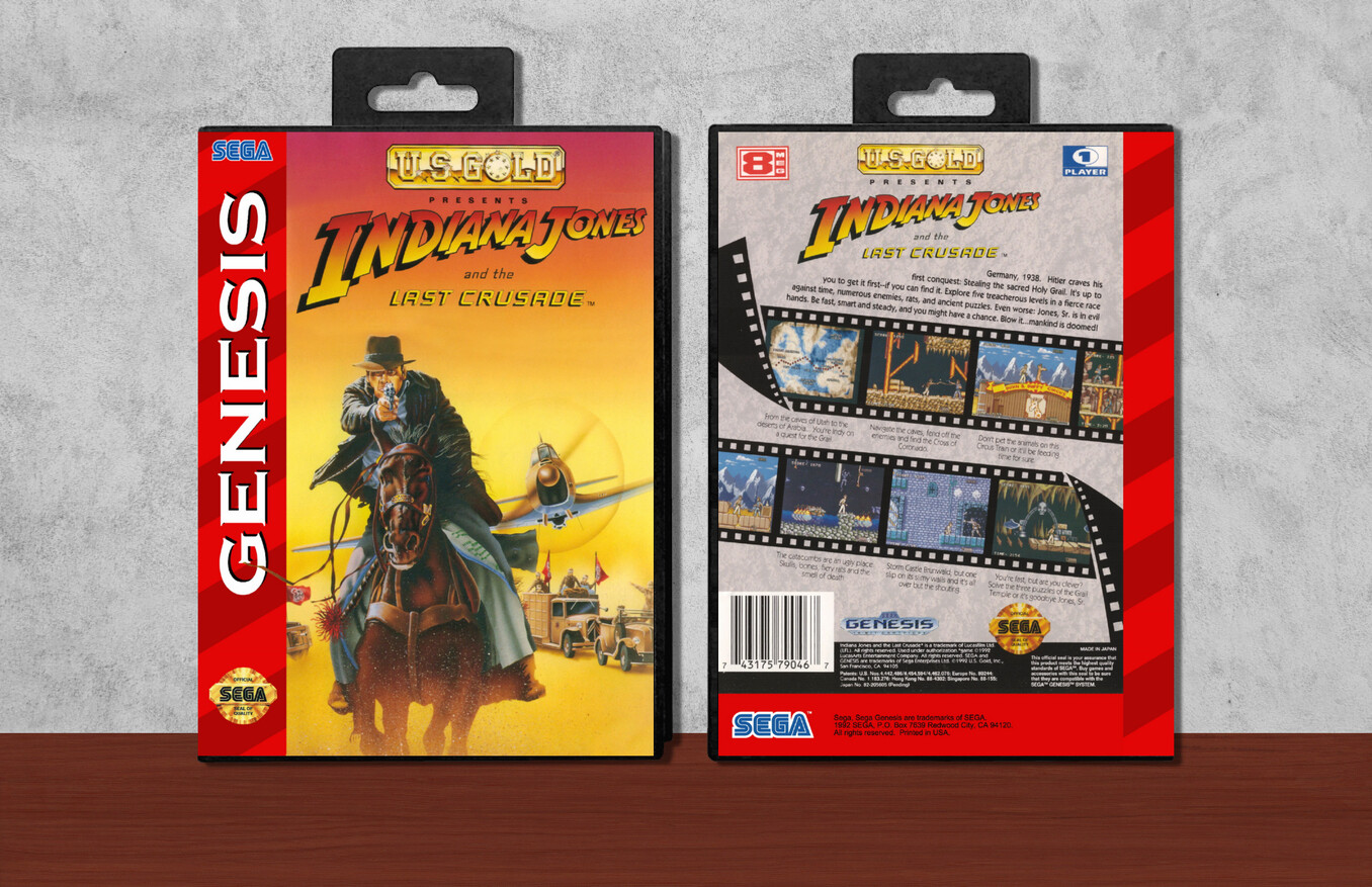 Indiana Jones and the Last Crusade, Case Color: Black