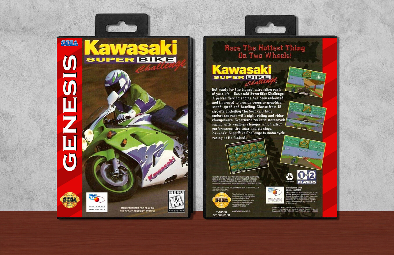 Kawasaki SuperBike Challenge, Case Color: Black