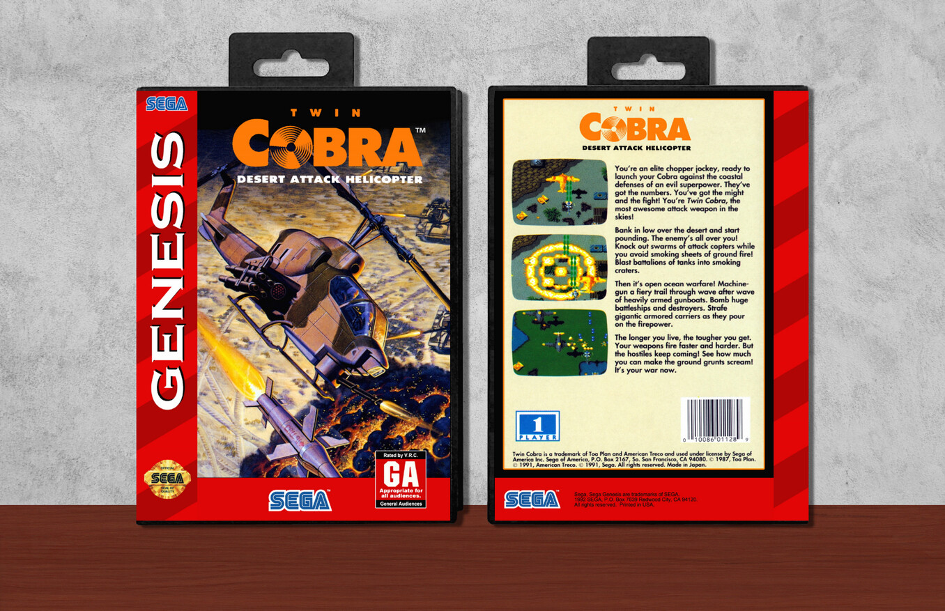 Twin Cobra: Desert Attack Helicopter, Case Color: Black