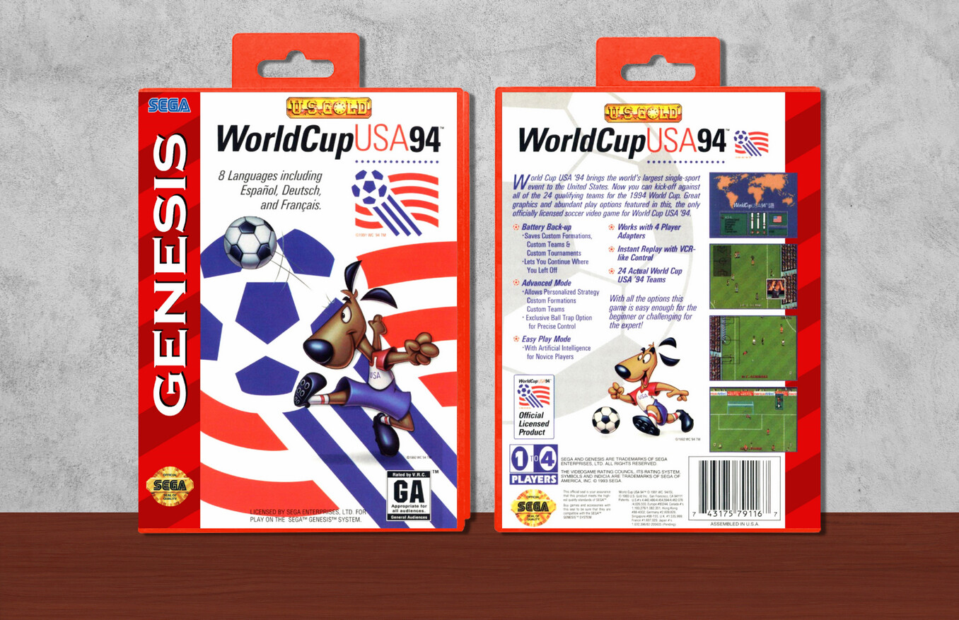 World Cup USA &#39;94, Case Color: Red