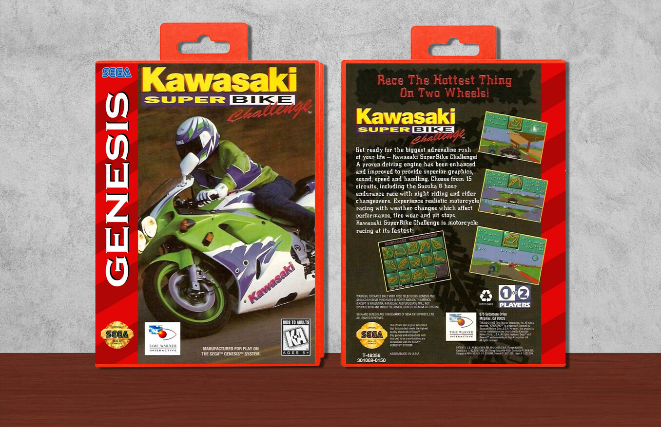 Kawasaki SuperBike Challenge, Case Color: Red