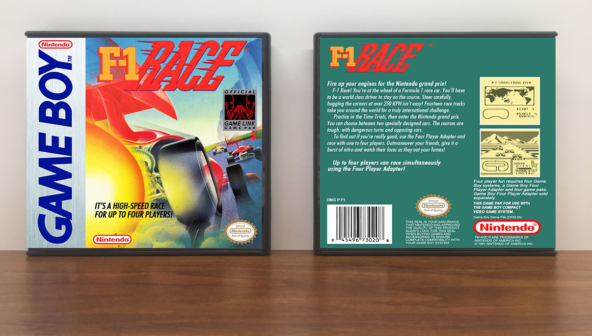 F-1 Race, Artwork Spine Color: Chrome