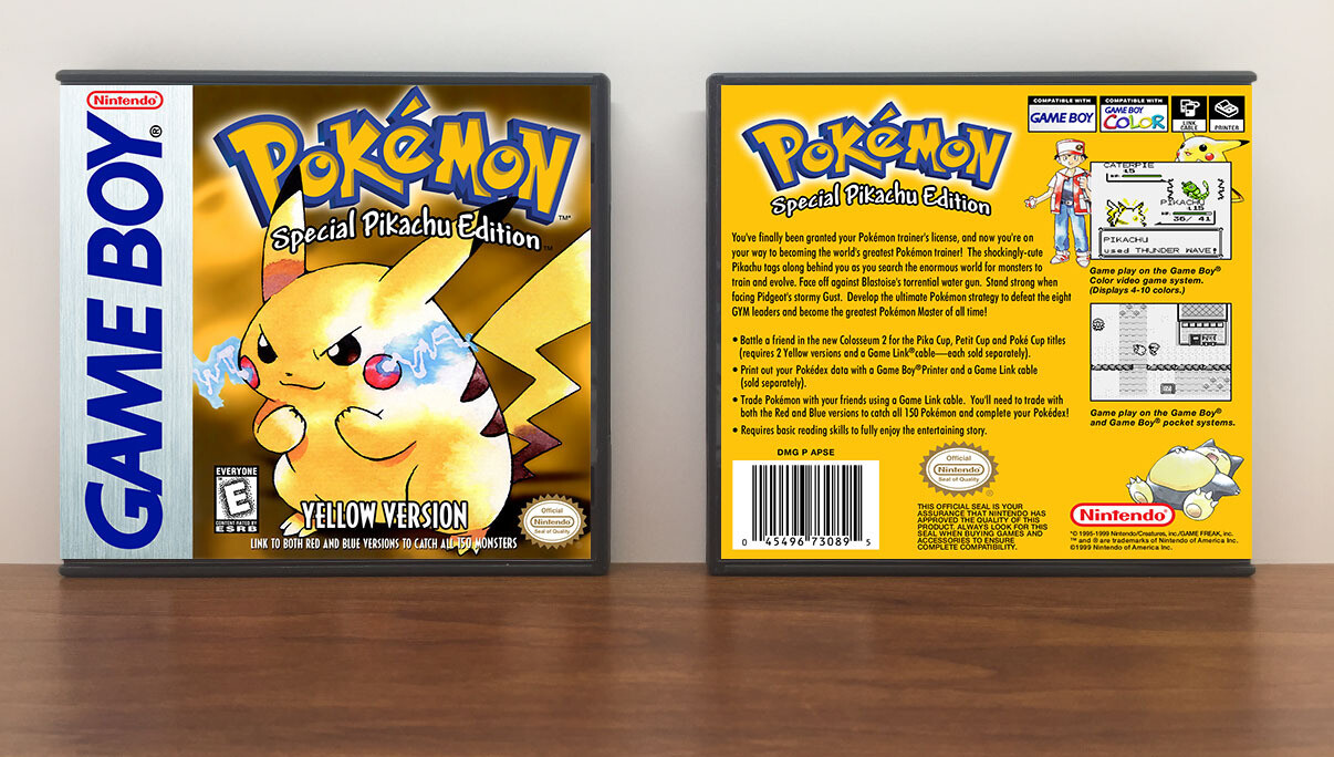 Pokémon Yellow Version: Special Pikachu Edition, Game Boy