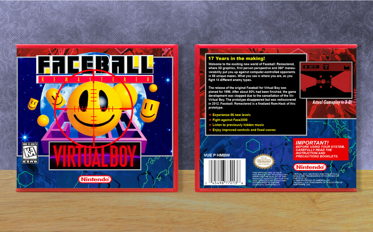 Faceball Remastered, Case Color: Red