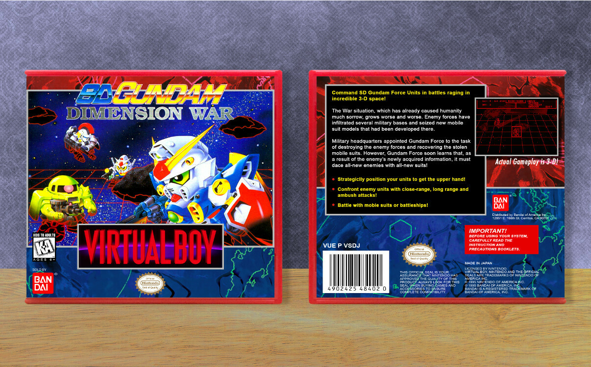 SD Gundam Dimension War (English Translation), Case Color: Red