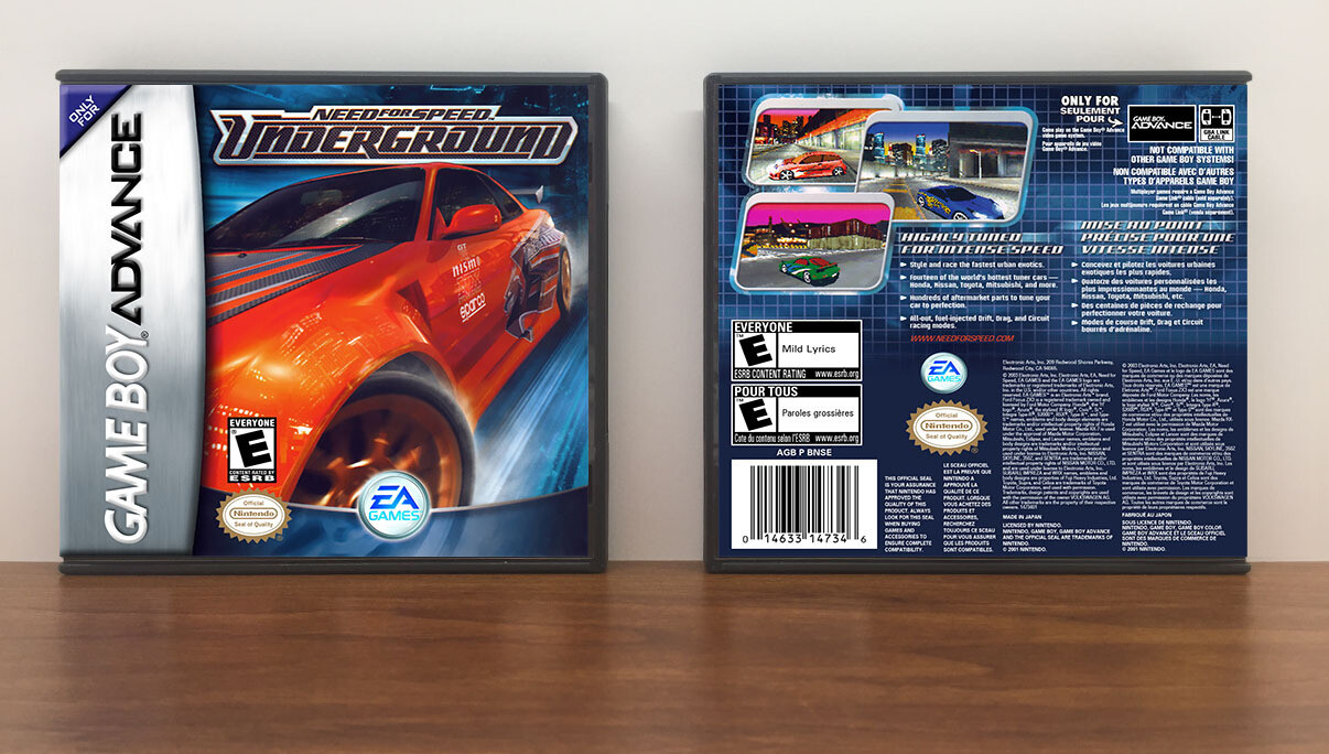 Need for Speed: Underground, Artwork Spine Color: Chrome