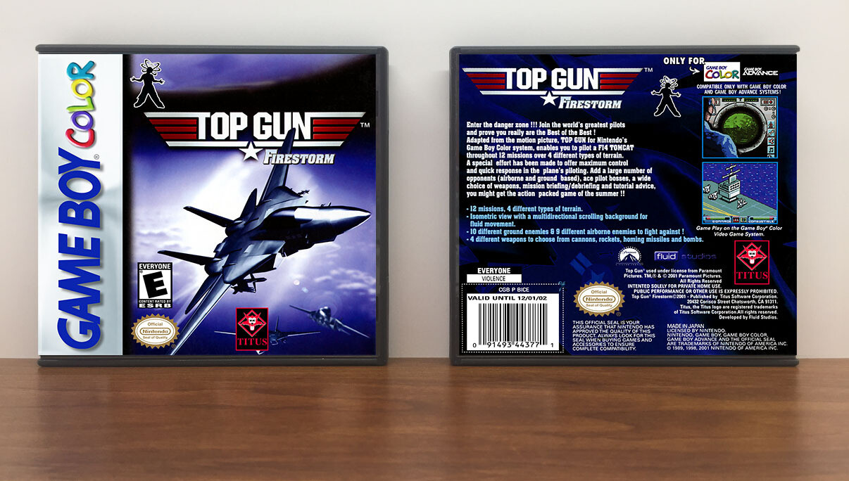 Top Gun: Firestorm, Artwork Spine Color: Chrome