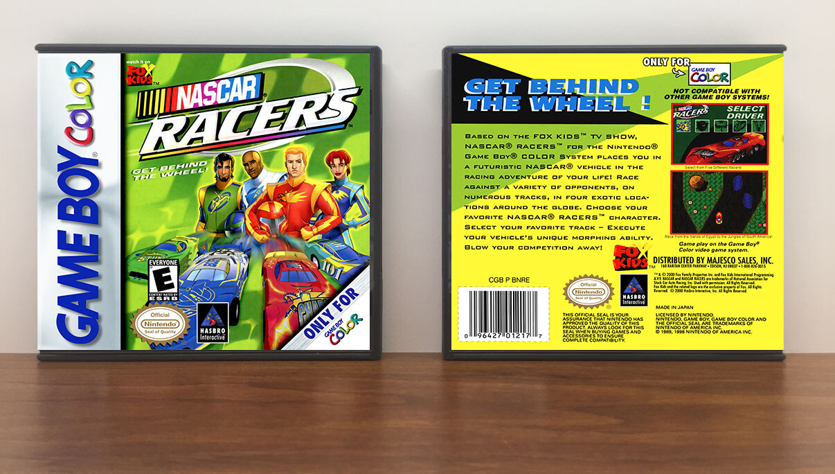 NASCAR Racers, Artwork Spine Color: Chrome