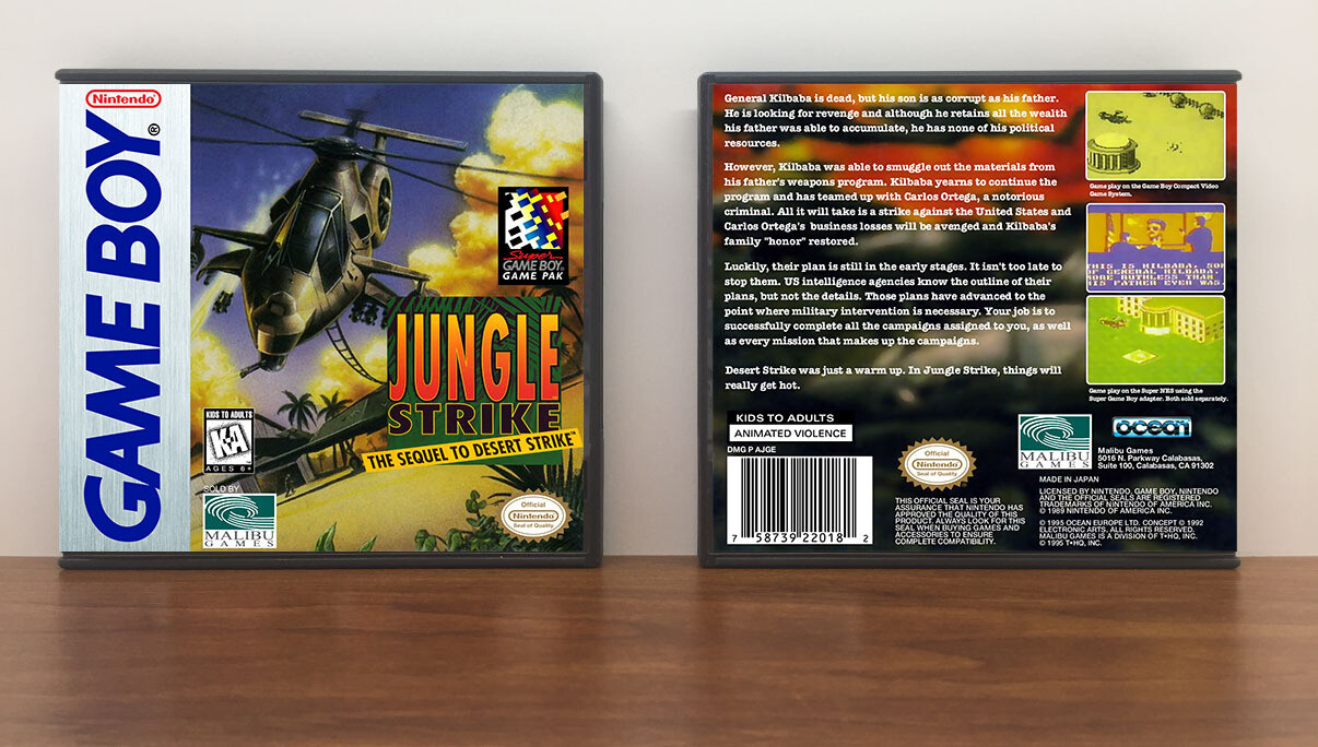 Jungle Strike, Artwork Spine Color: Chrome