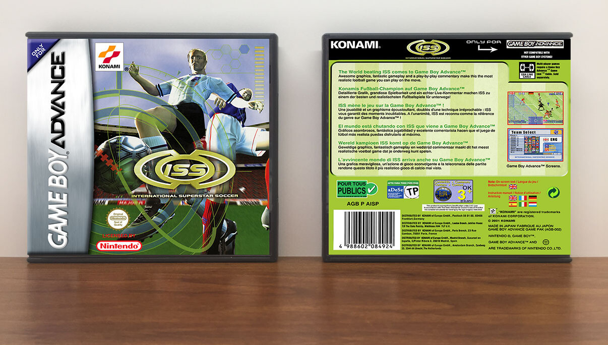 International Superstar Soccer, Artwork Spine Color: Chrome