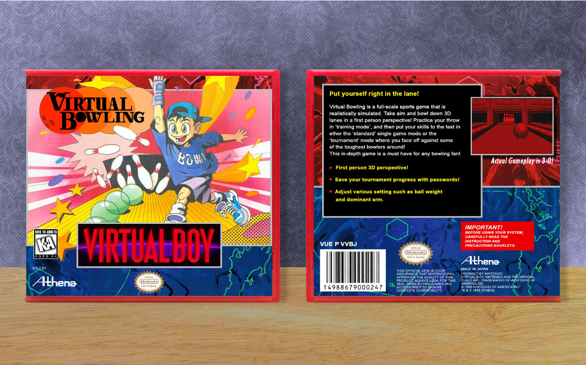 Virtual Bowling (English Translation), Case Color: Red