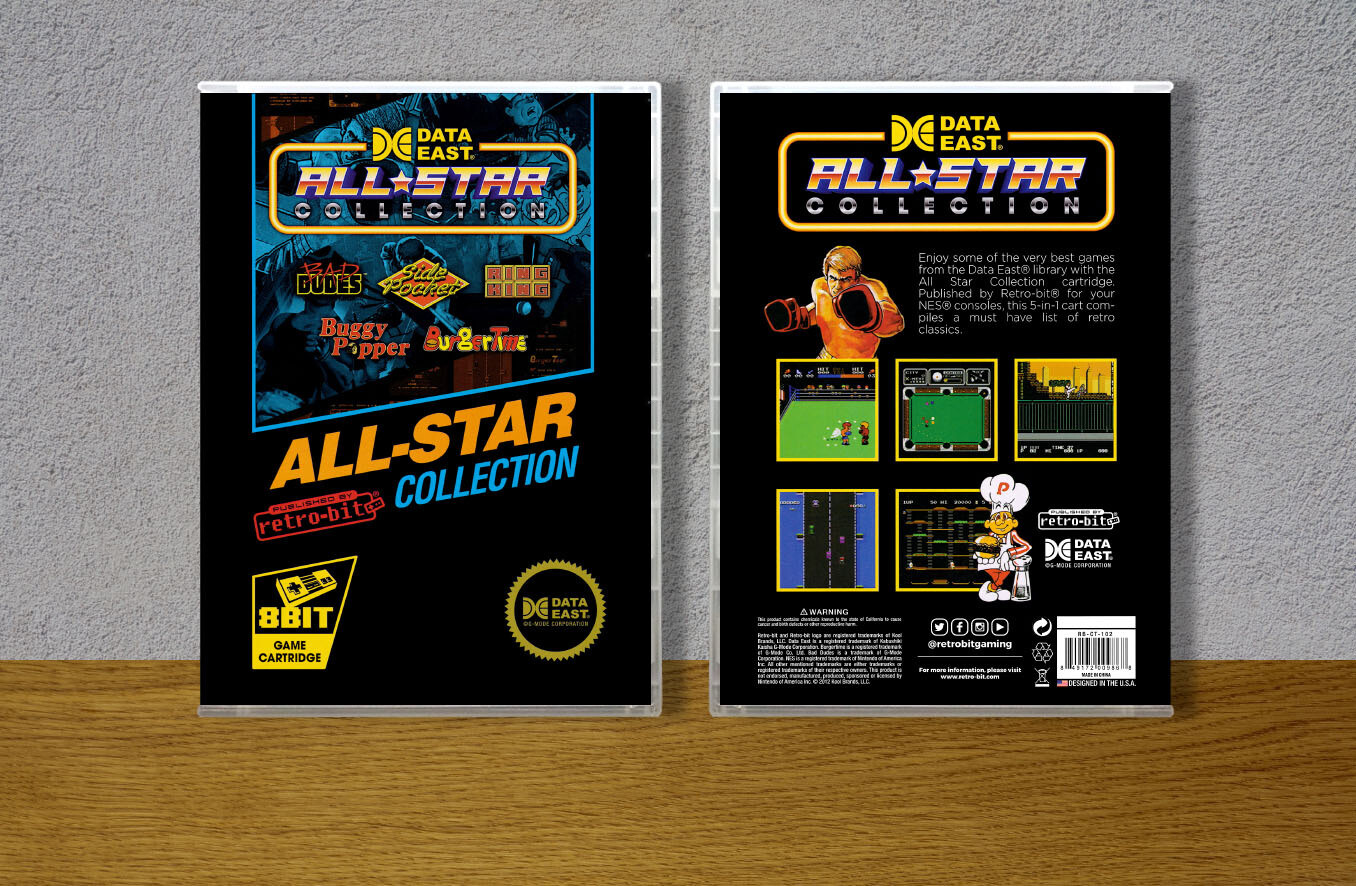 Data East All Star Collection, Case Color: CLEAR (Transparent)