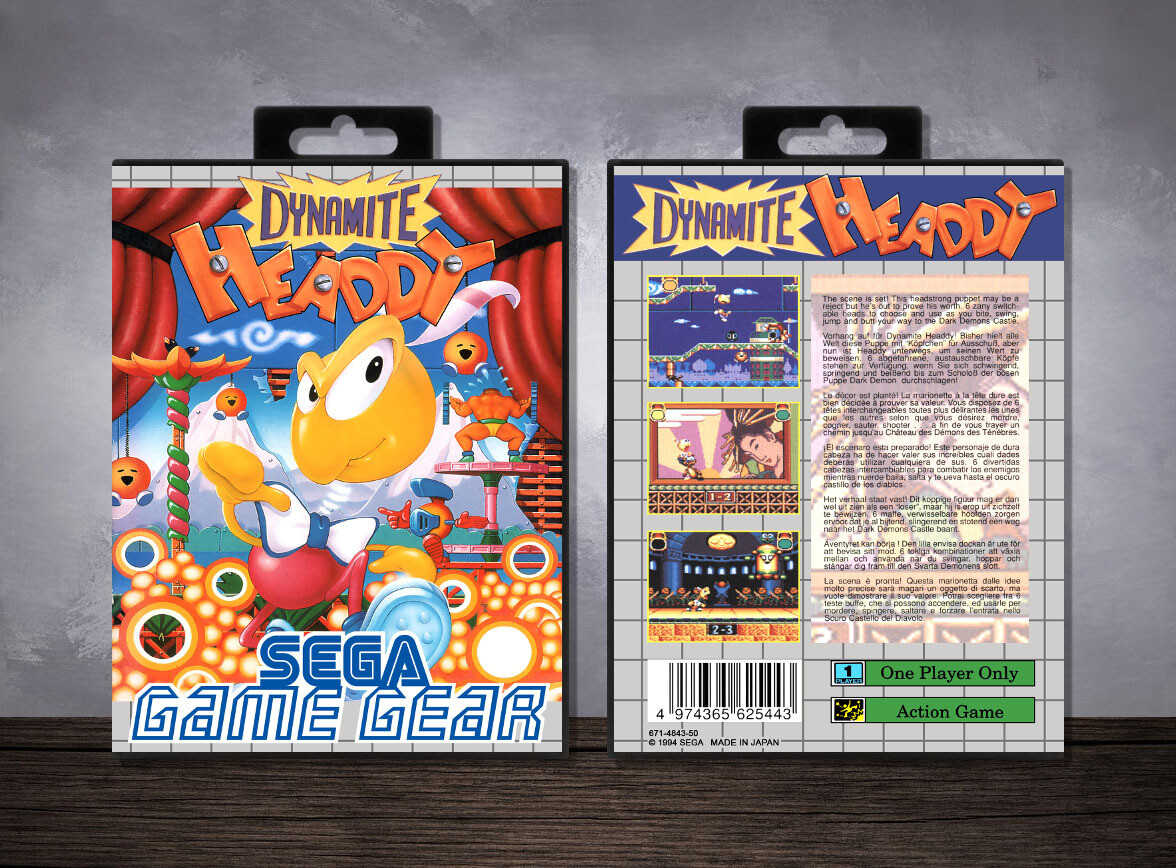 Dynamite Headdy, Case Color: Black