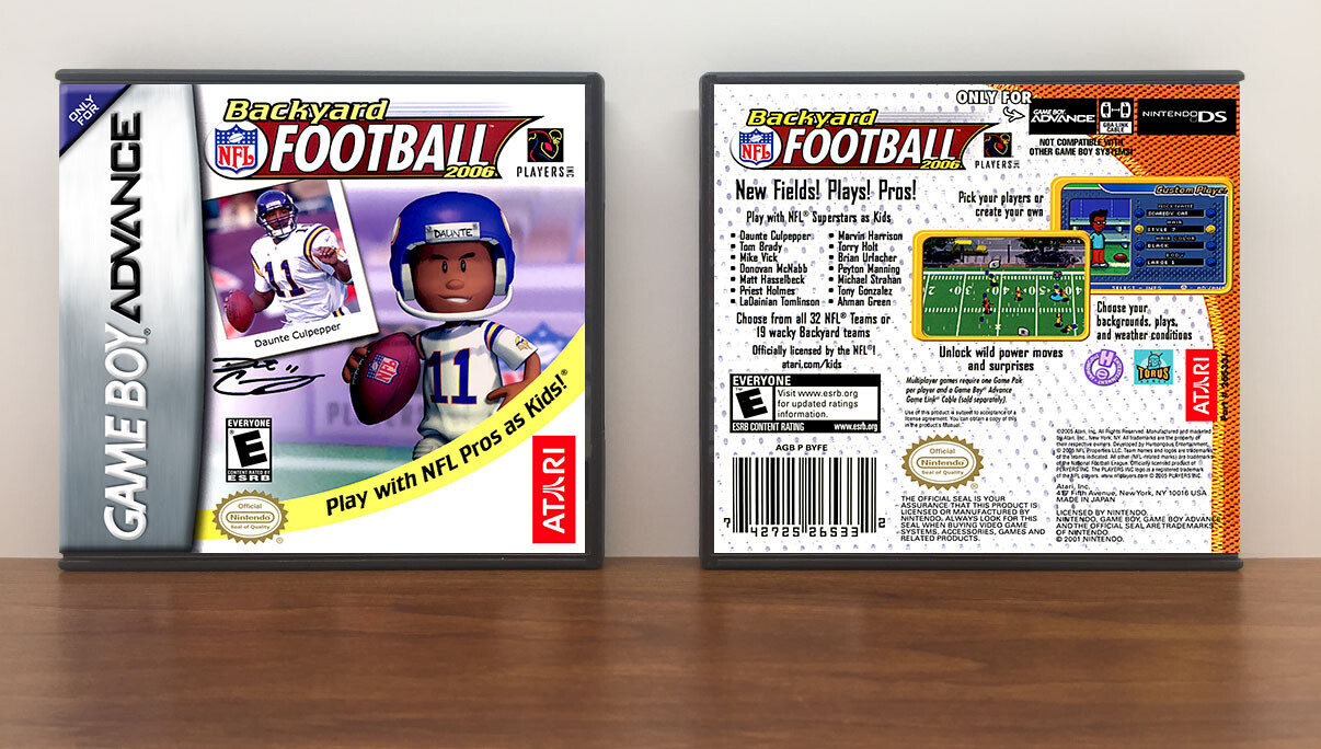 Backyard Football 2006, Artwork Spine Color: Chrome