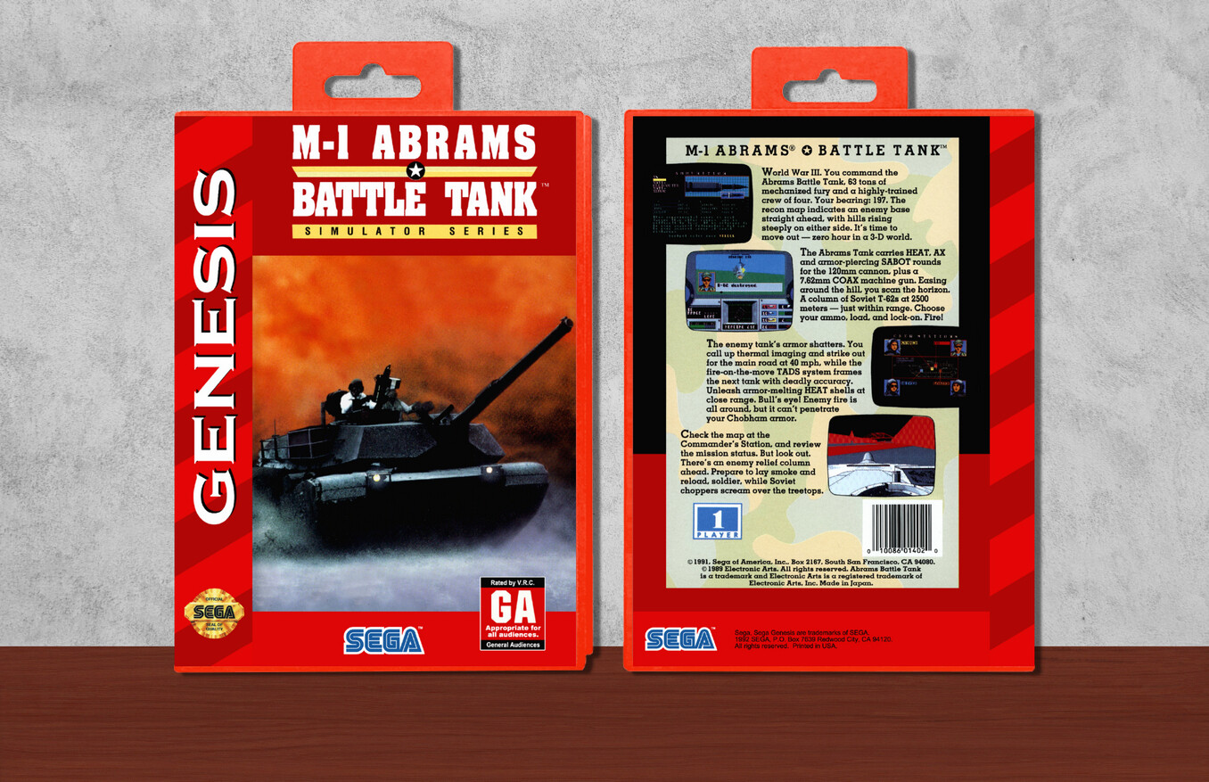 M-1 Abrams Battle Tank, Case Color: Red