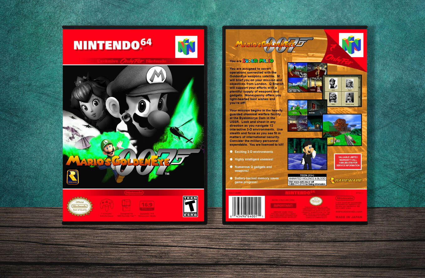 007: Mario's Goldeneye, Case Color: DARK GREY (OEM DS CASE COLOR)