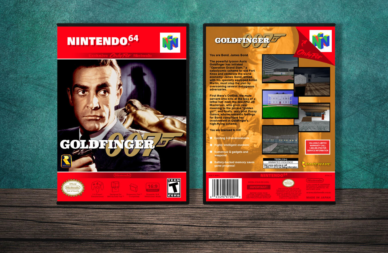 007: Goldfinger 64, Case Color: DARK GREY (OEM DS CASE COLOR)