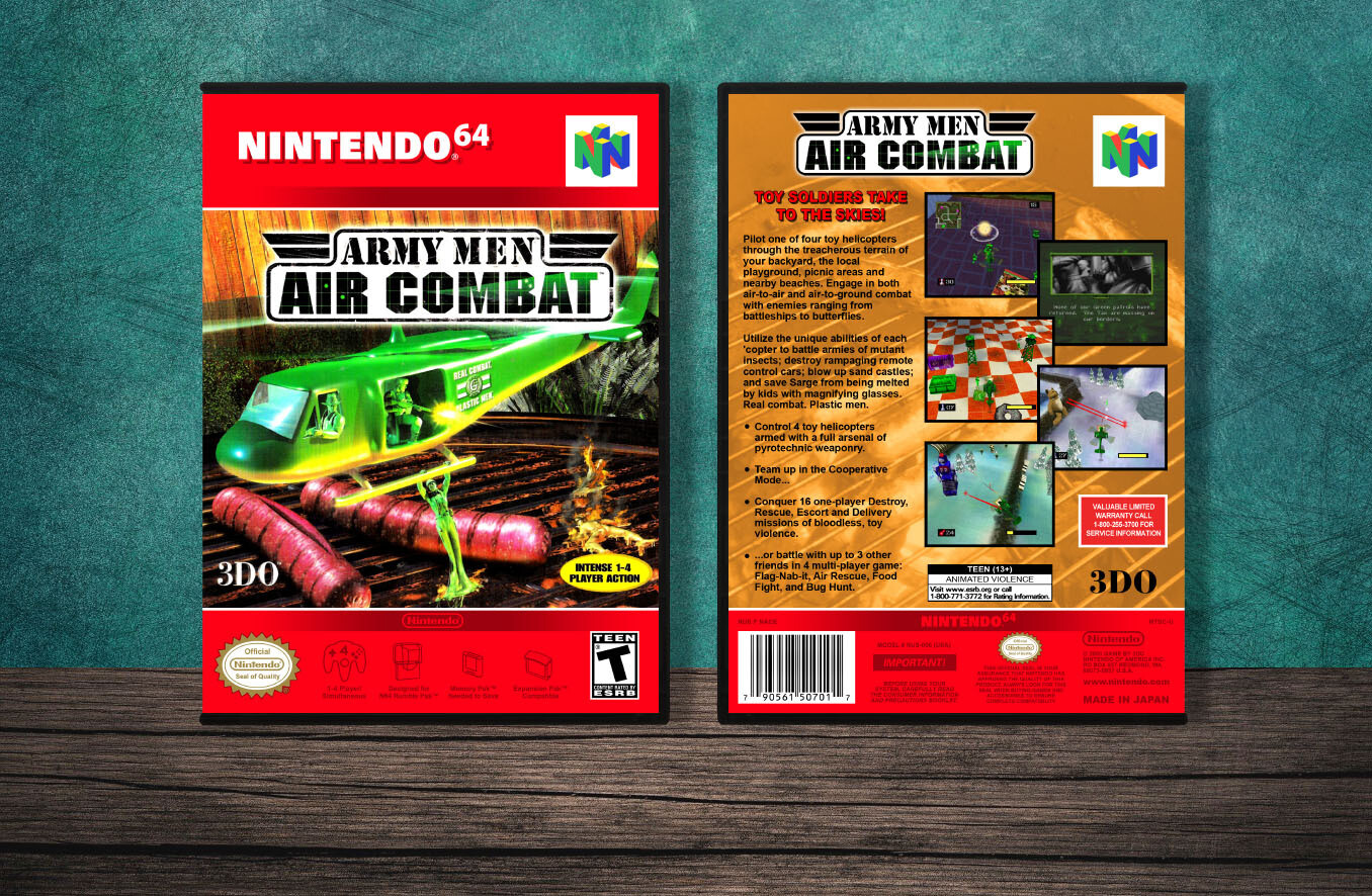 Army Men: Air Combat, Case Color: DARK GREY (OEM DS CASE COLOR)