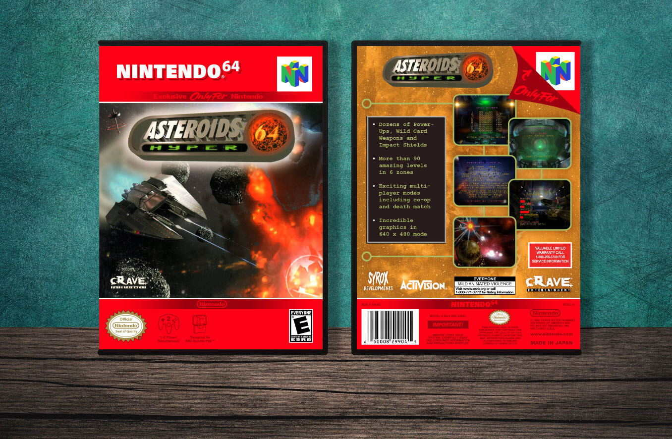 Asteroids Hyper 64, Case Color: DARK GREY (OEM DS CASE COLOR)