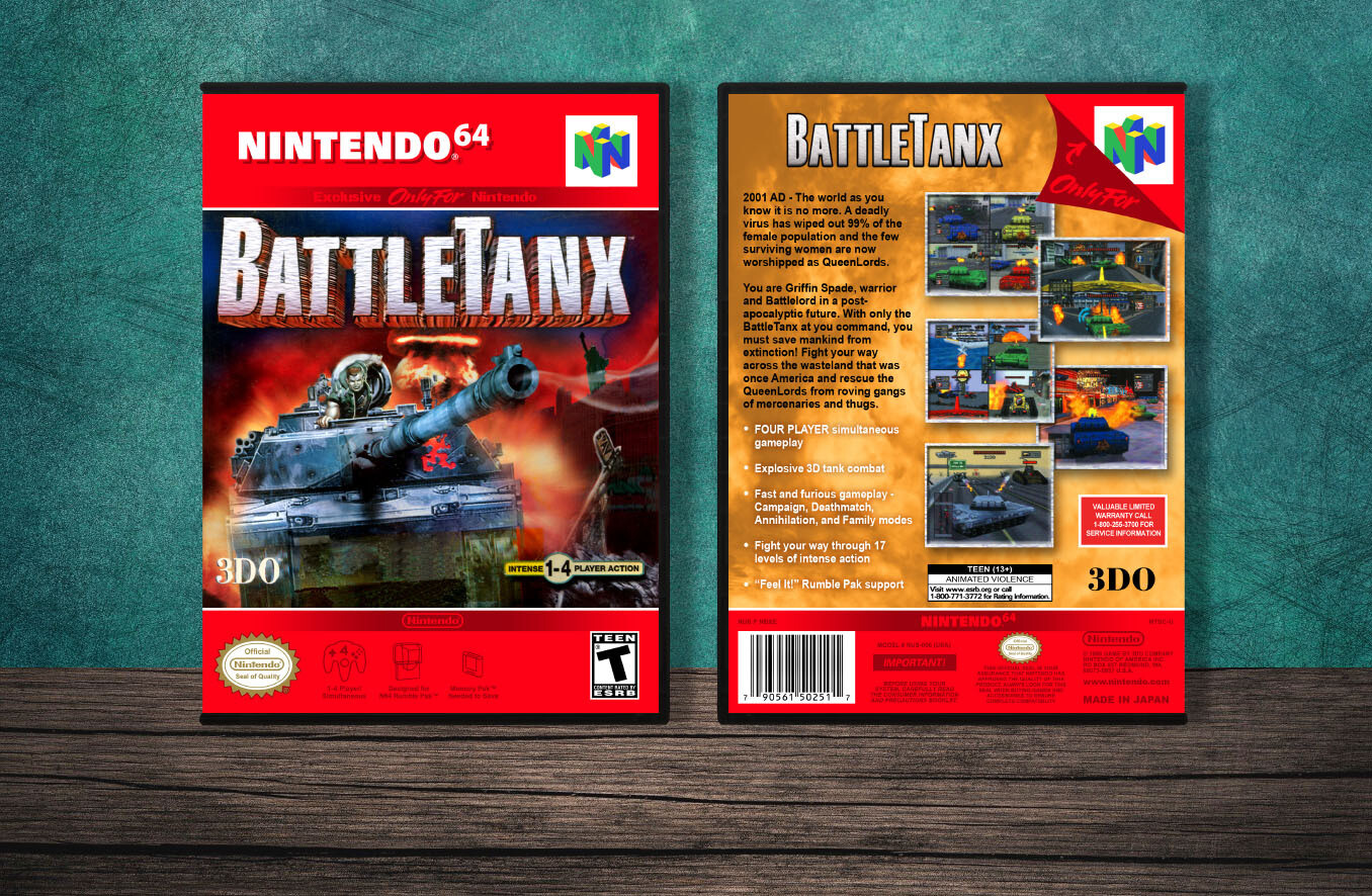 BattleTanx, Case Color: DARK GREY (OEM DS CASE COLOR)