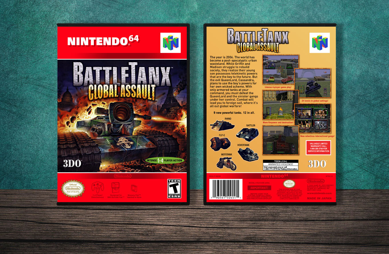 Battletanx 2: Global Assault, Case Color: DARK GREY (OEM DS CASE COLOR)