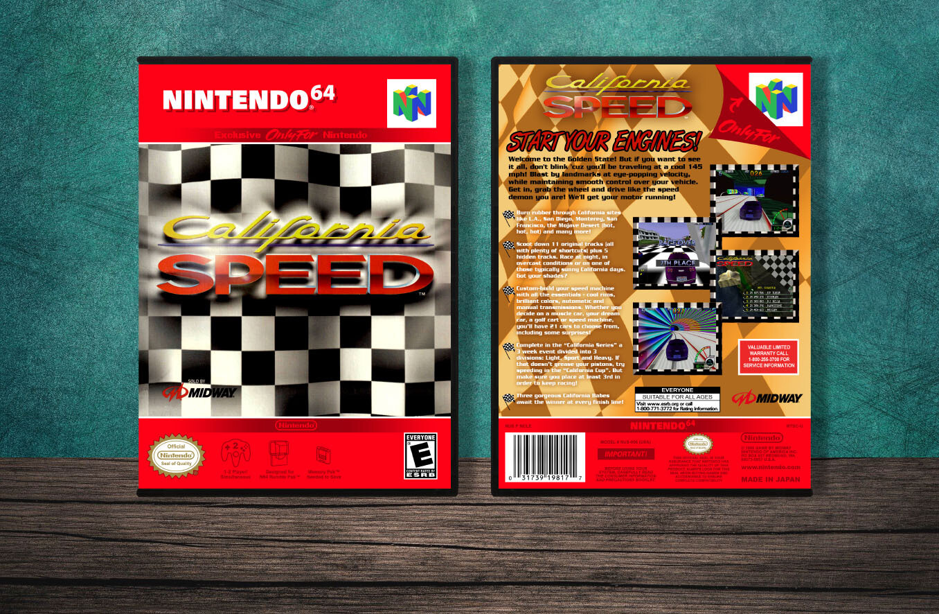 California Speed, Case Color: DARK GREY (OEM DS CASE COLOR)