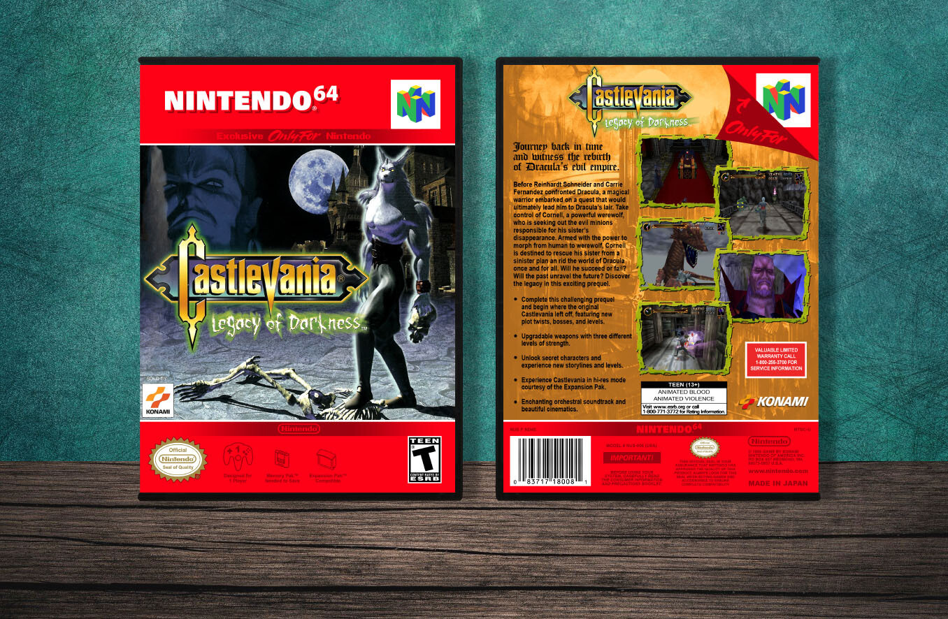 Castlevania: Legacy of Darkness, Case Color: DARK GREY (OEM DS CASE COLOR)
