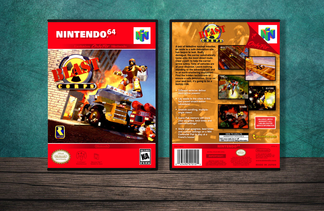 Blast Corps., Case Color: DARK GREY (OEM DS CASE COLOR)