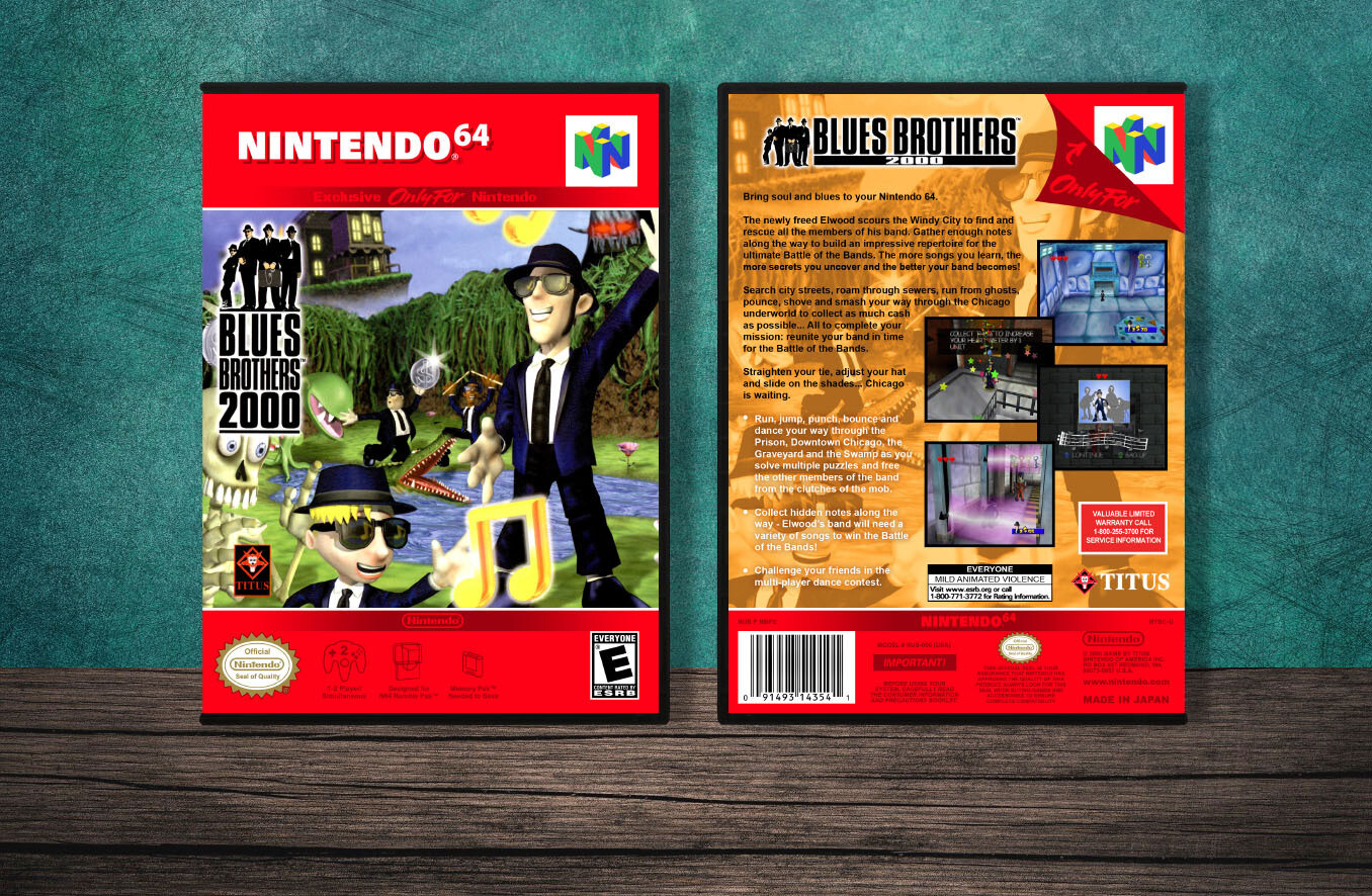 Blues Brothers 2000, Case Color: DARK GREY (OEM DS CASE COLOR)