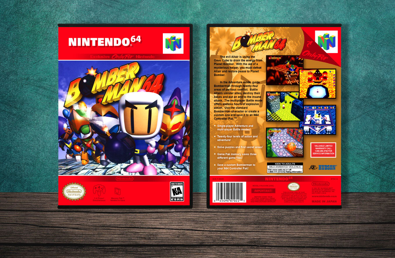 Bomberman 64, Case Color: DARK GREY (OEM DS CASE COLOR)