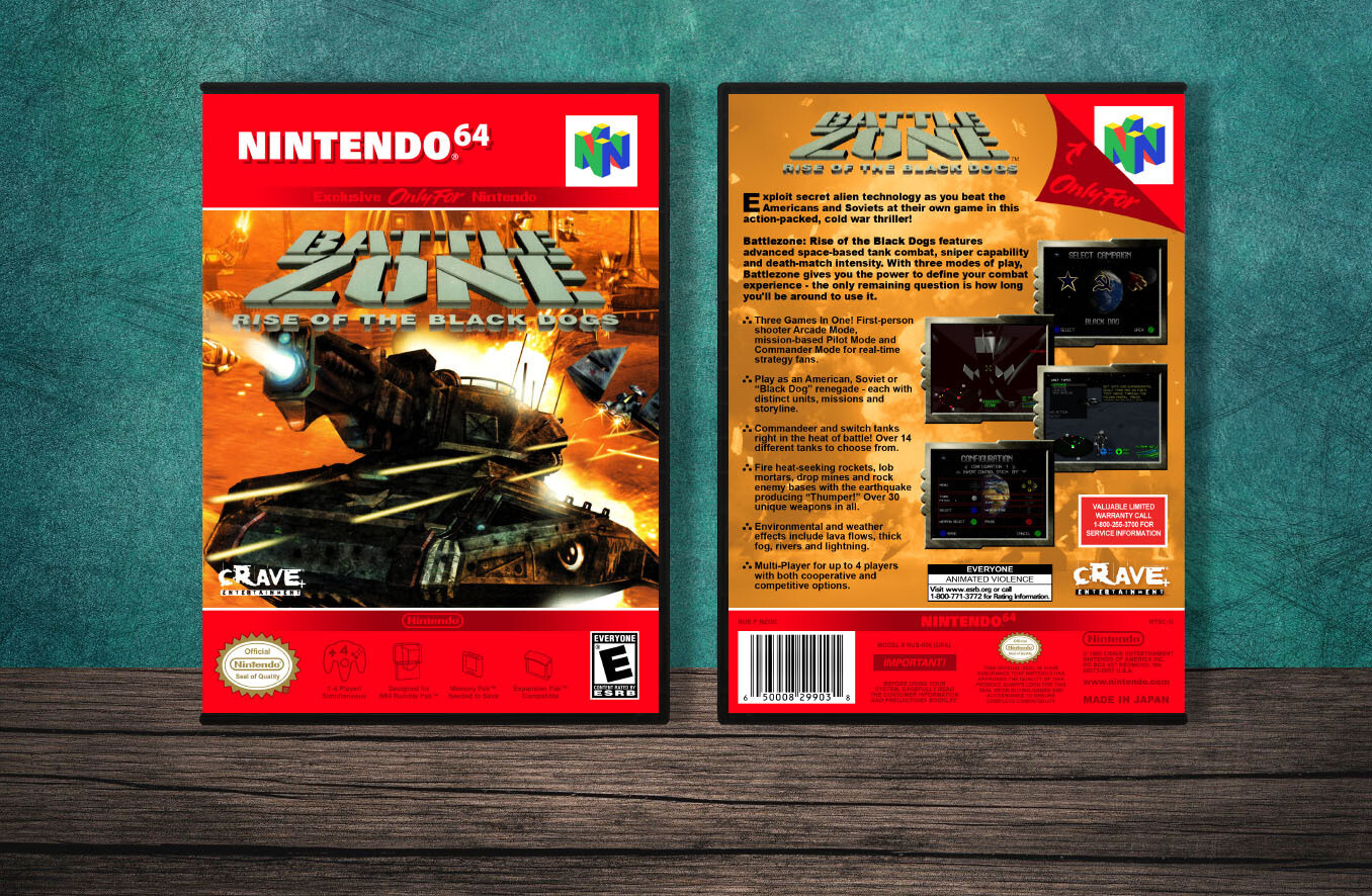 Battlezone: Rise of the Black Dogs, Case Color: DARK GREY (OEM DS CASE COLOR)