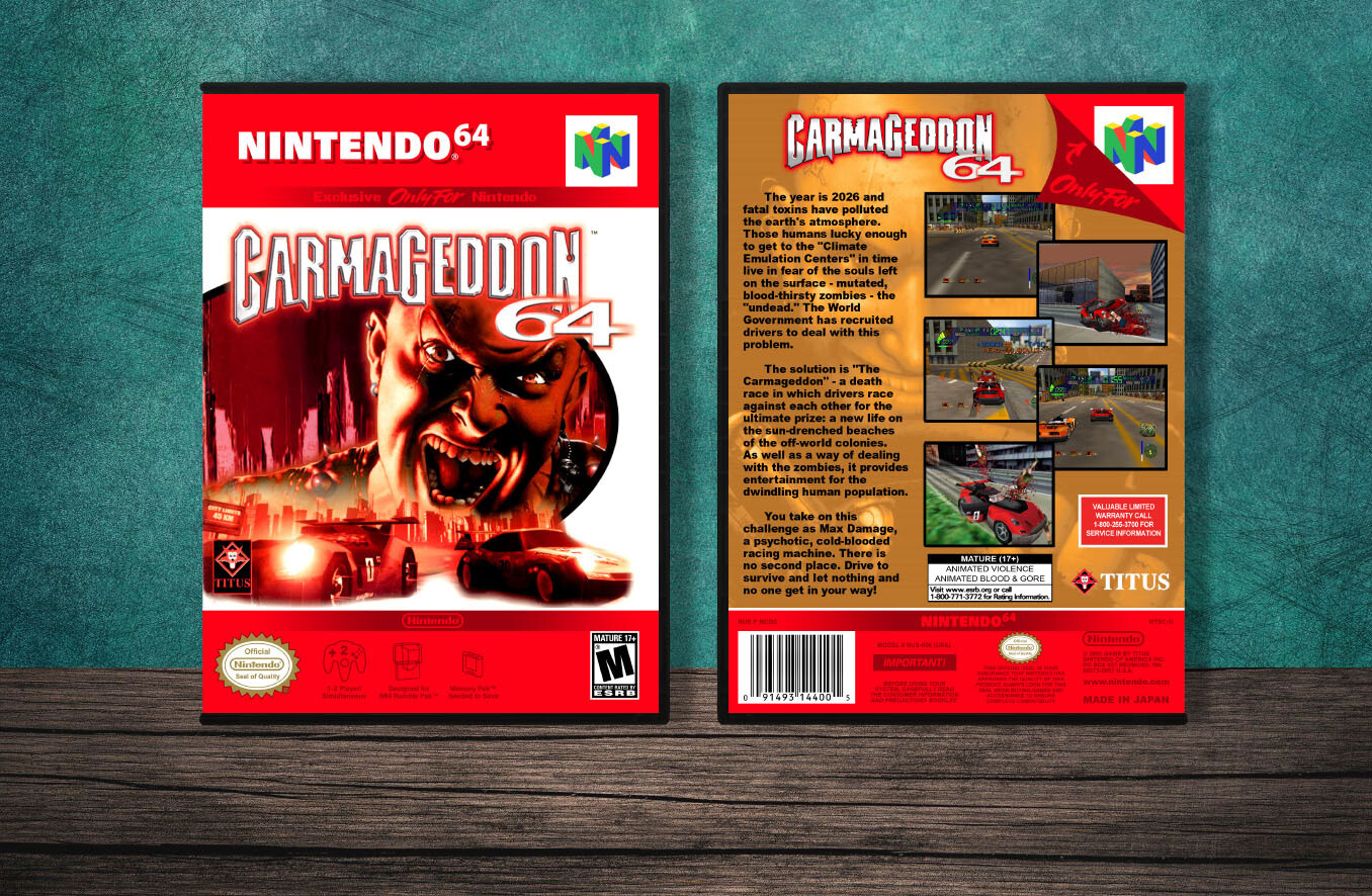 Carmageddon 64, Case Color: DARK GREY (OEM DS CASE COLOR)